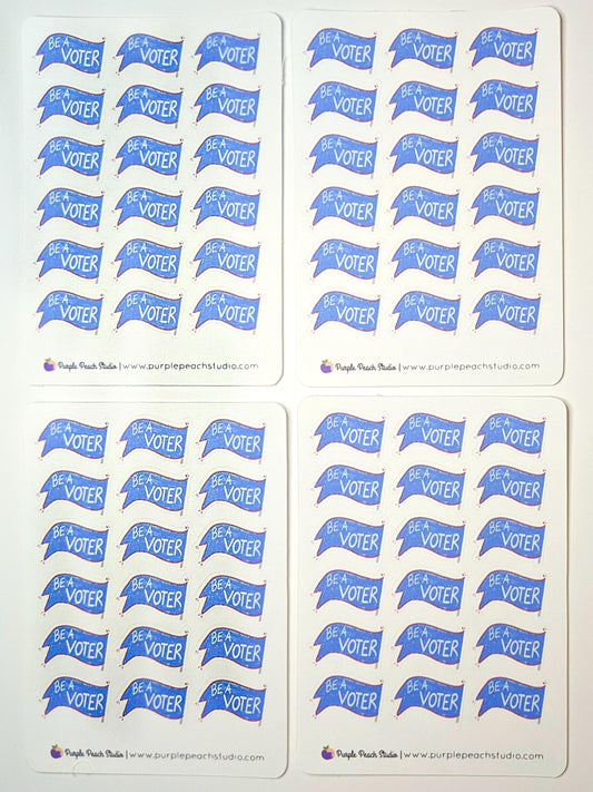 72 Be A Voter Stickers