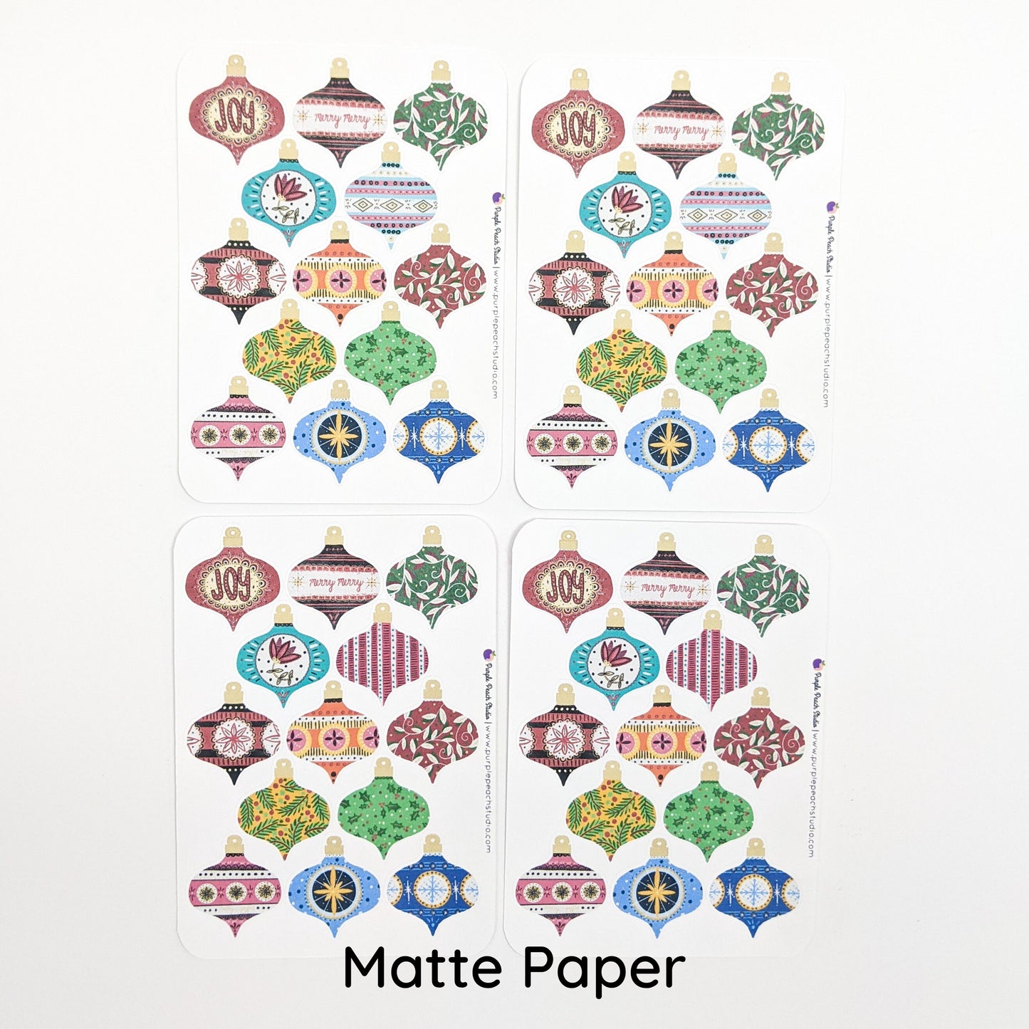 Small Vintage Ornament Stickers