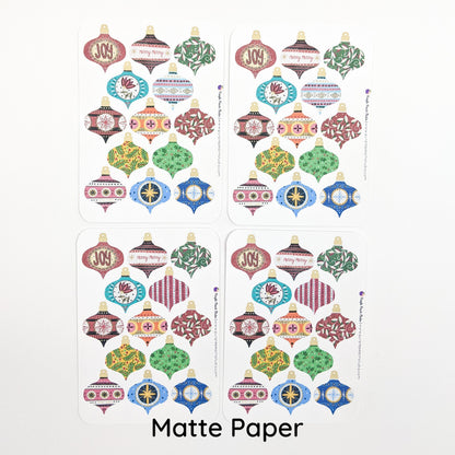 Small Vintage Ornament Stickers