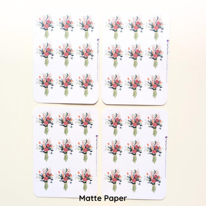 Small Bouquet Sticker Sheets