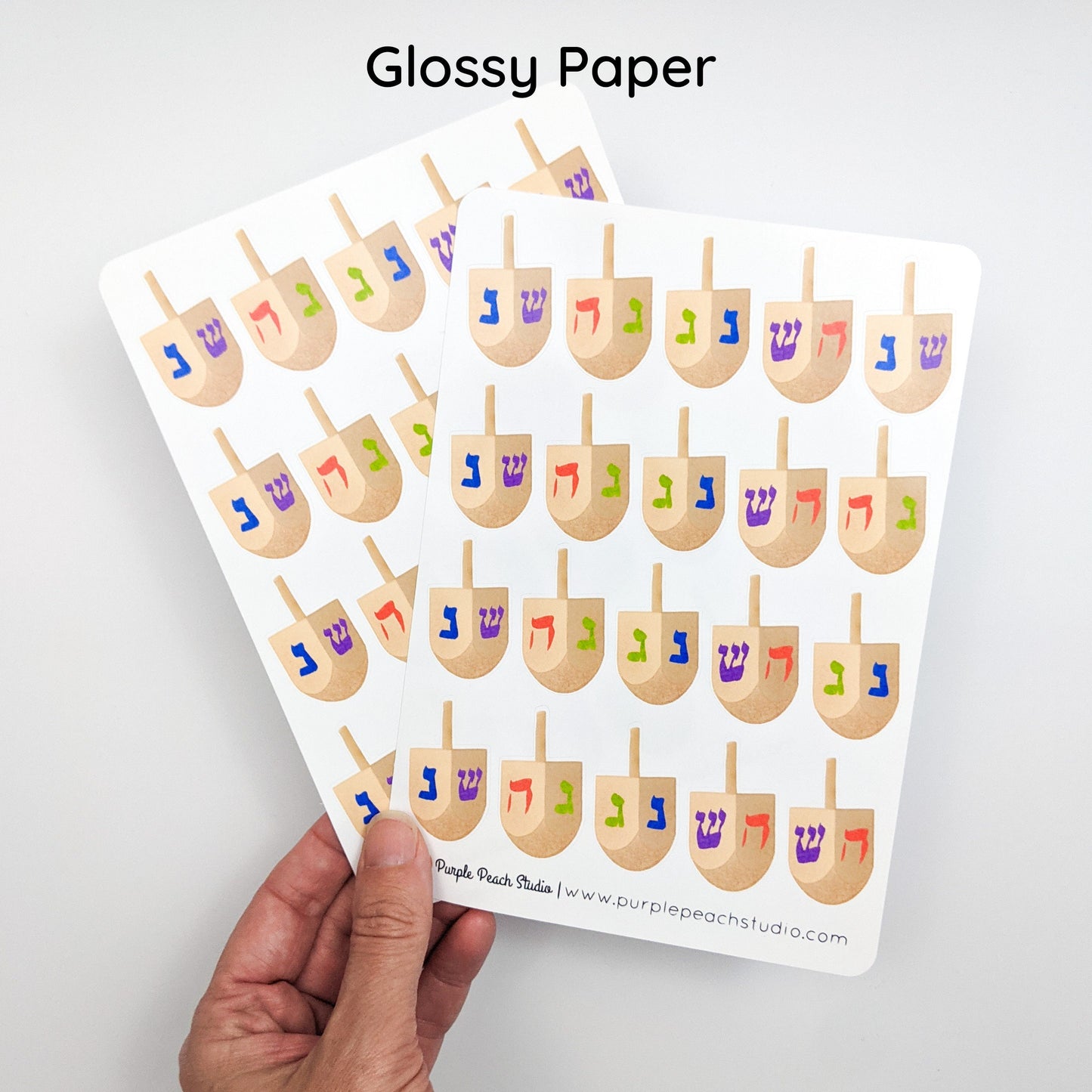 Large Dreidel Stickers