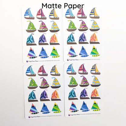 Small Sailboat Planner Stickers