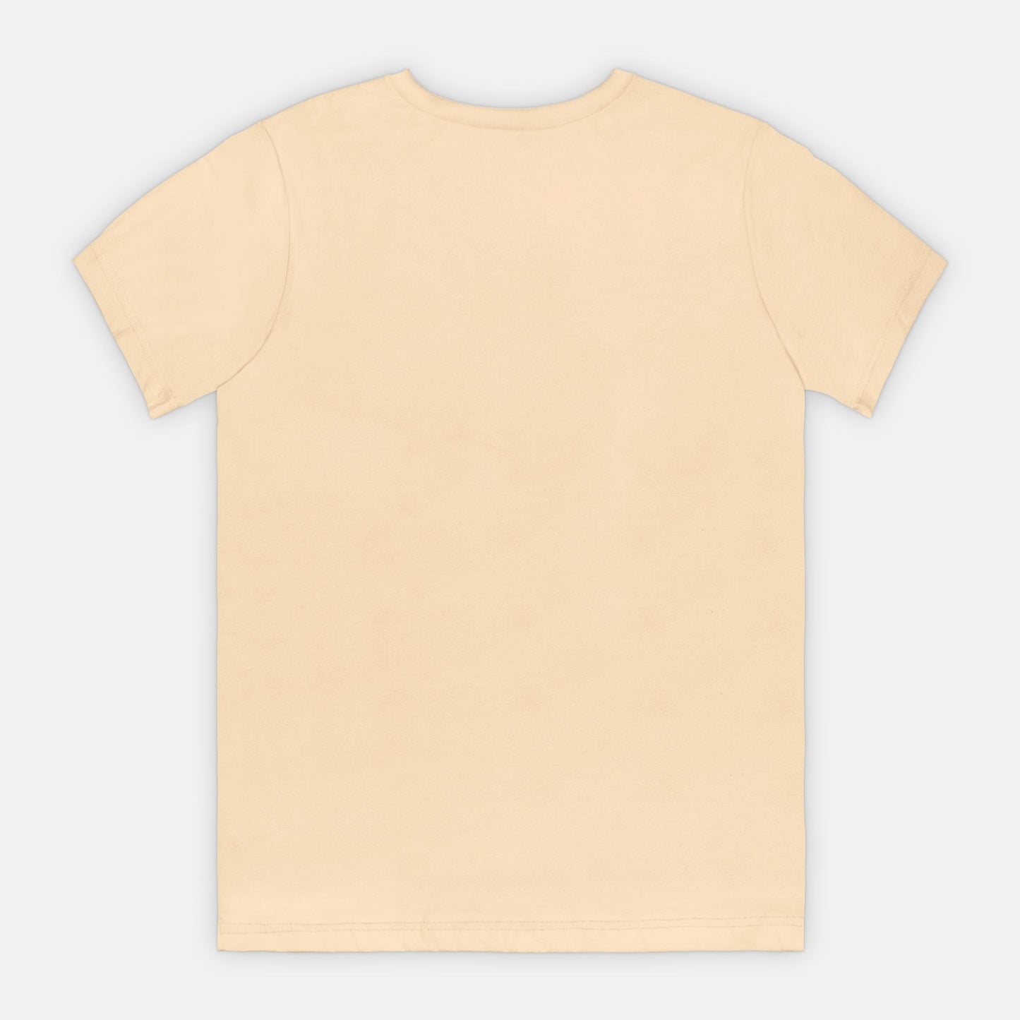 Yellow t-shirt on a light gray background