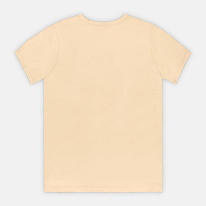 Yellow t-shirt on a light gray background