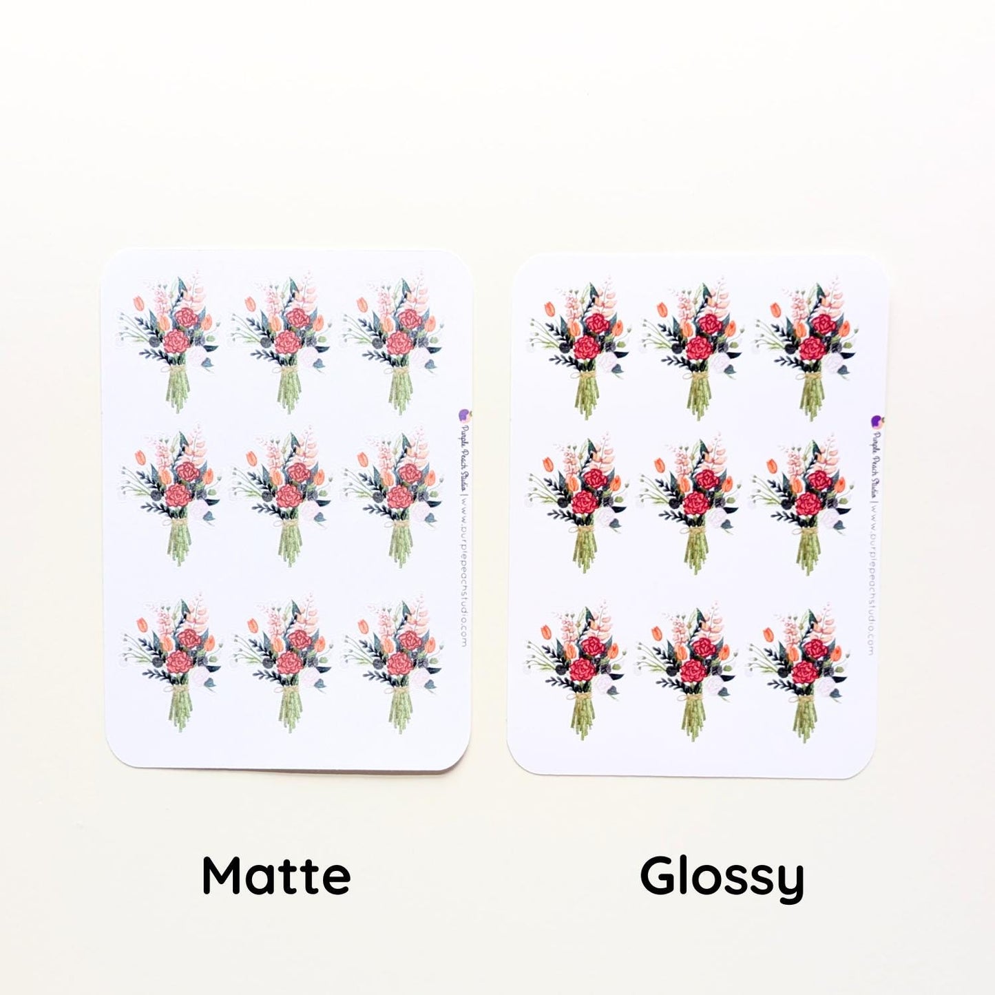 Small Bouquet Sticker Sheets