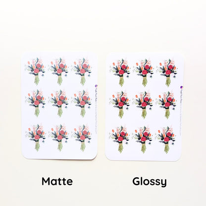 Small Bouquet Sticker Sheets