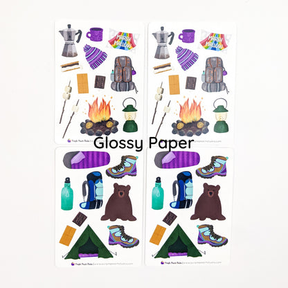 Small Camping Stickers
