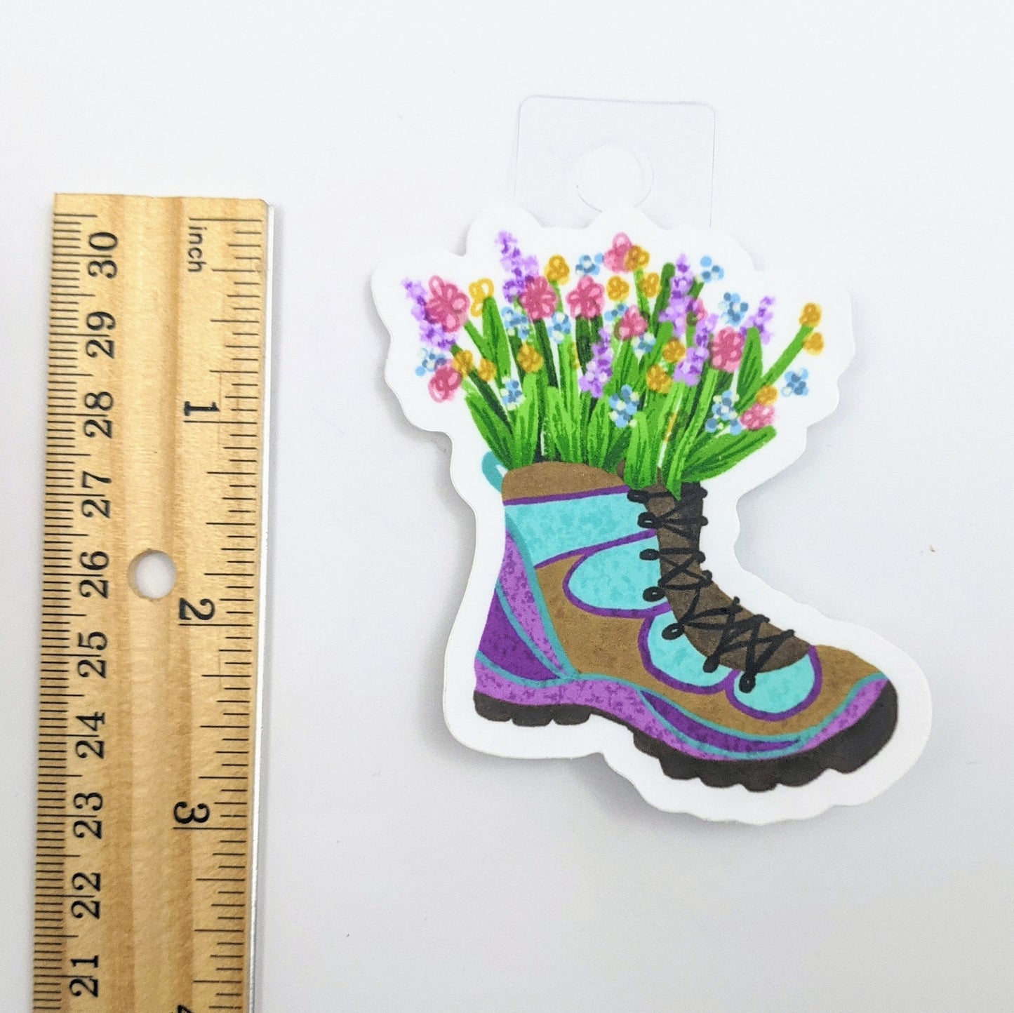 Wildflower Hiking Boot Decal