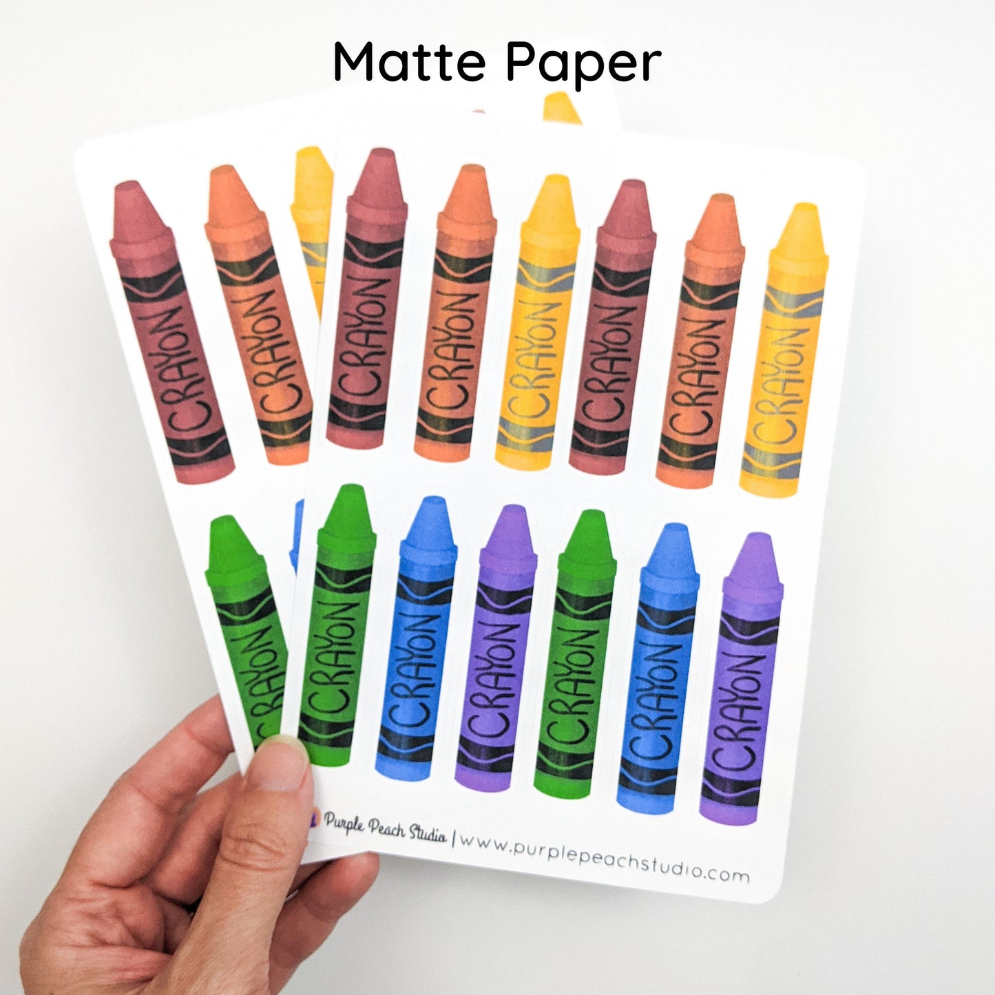 Large Crayon Stickers