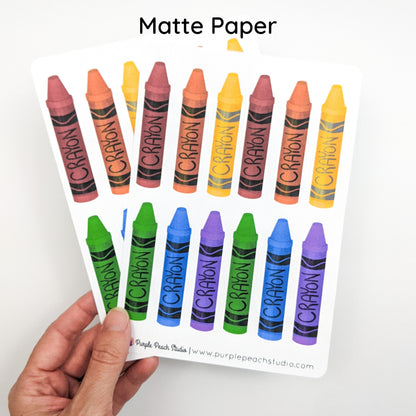 Large Crayon Stickers