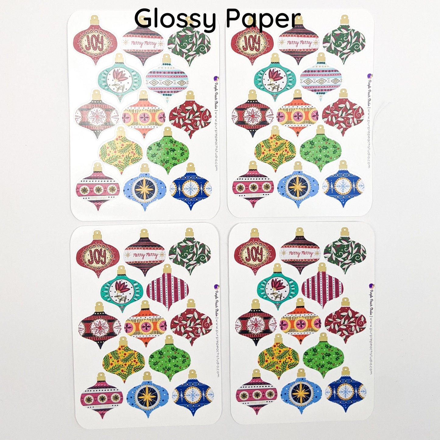 Small Vintage Ornament Stickers