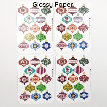 Small Vintage Ornament Stickers