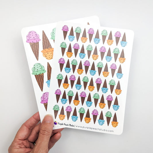 Large Ice Cream Stickers