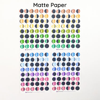 Small Moon Phase Stickers