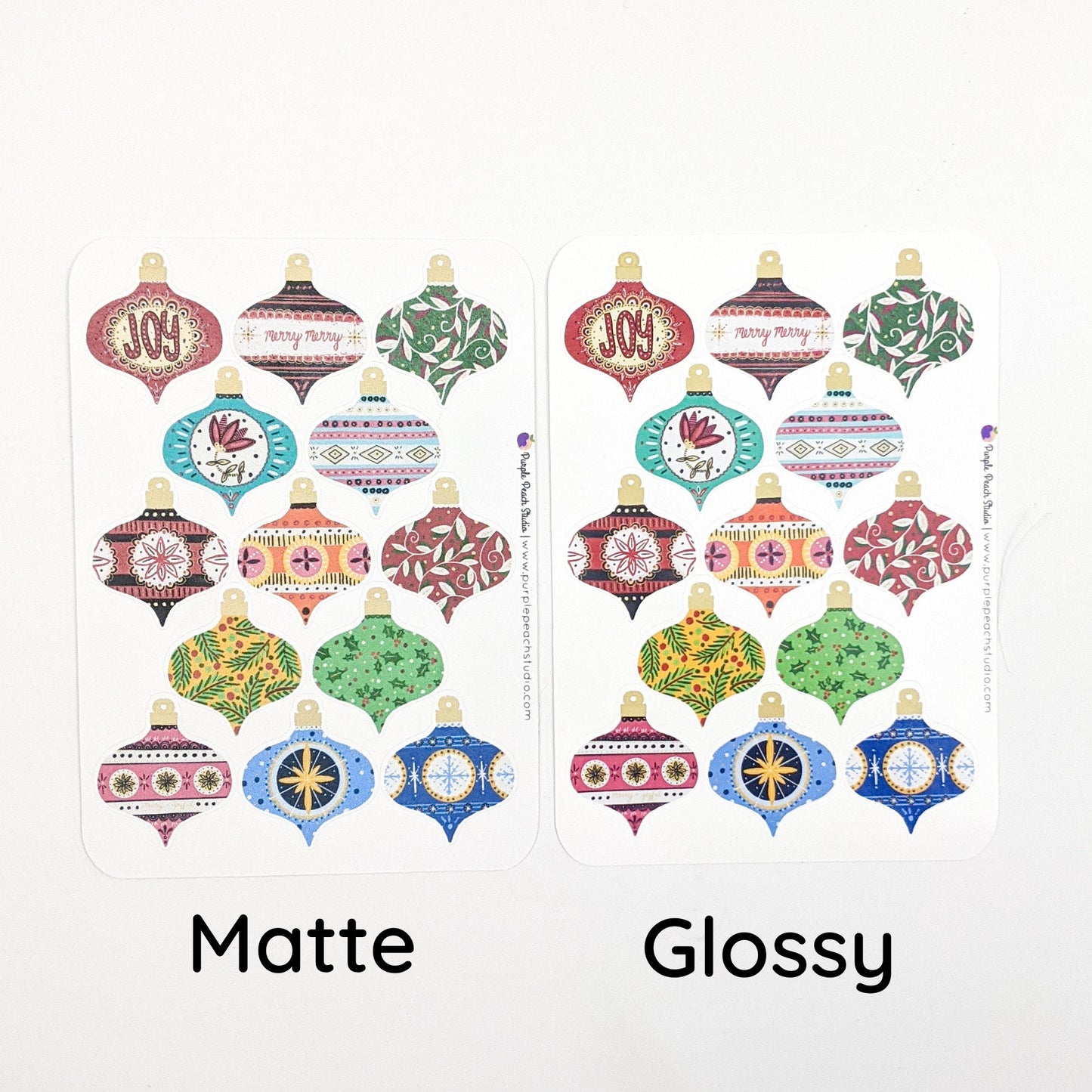 Small Vintage Ornament Stickers