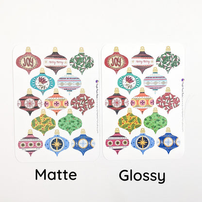 Small Vintage Ornament Stickers