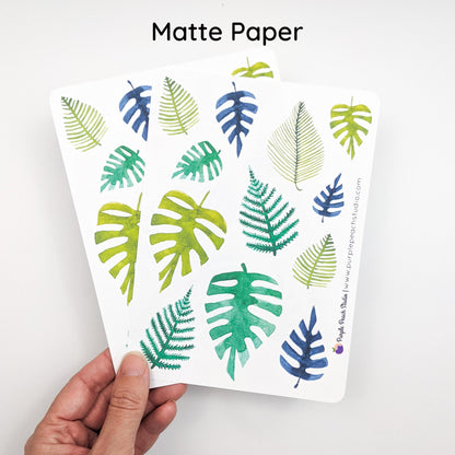 Large Tropical Leaf Stickers