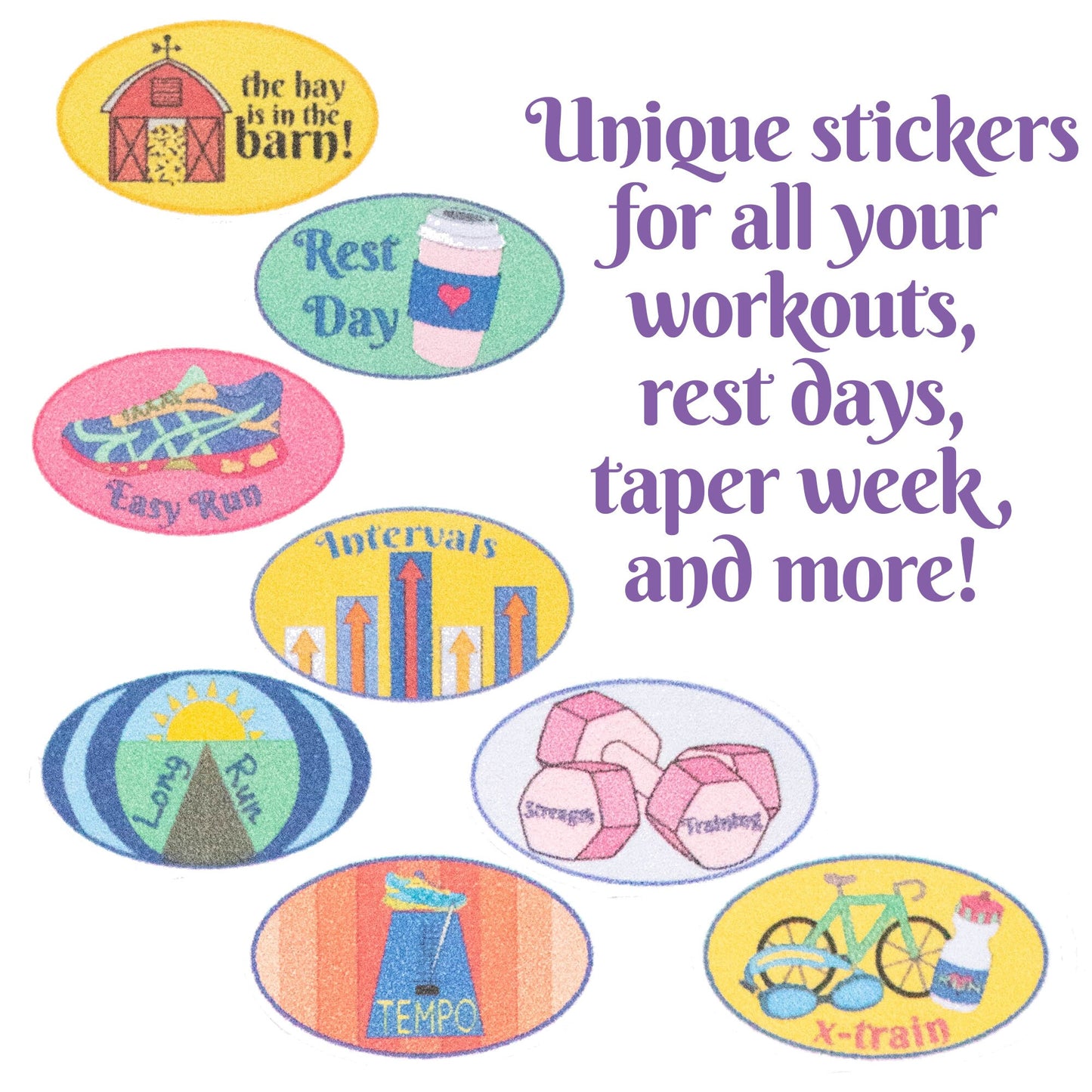 Marathon Training Stickers