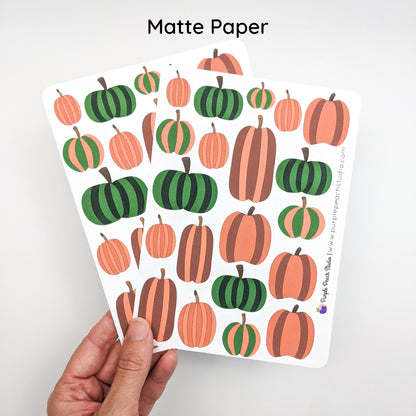 Large Pumpkin Stickers