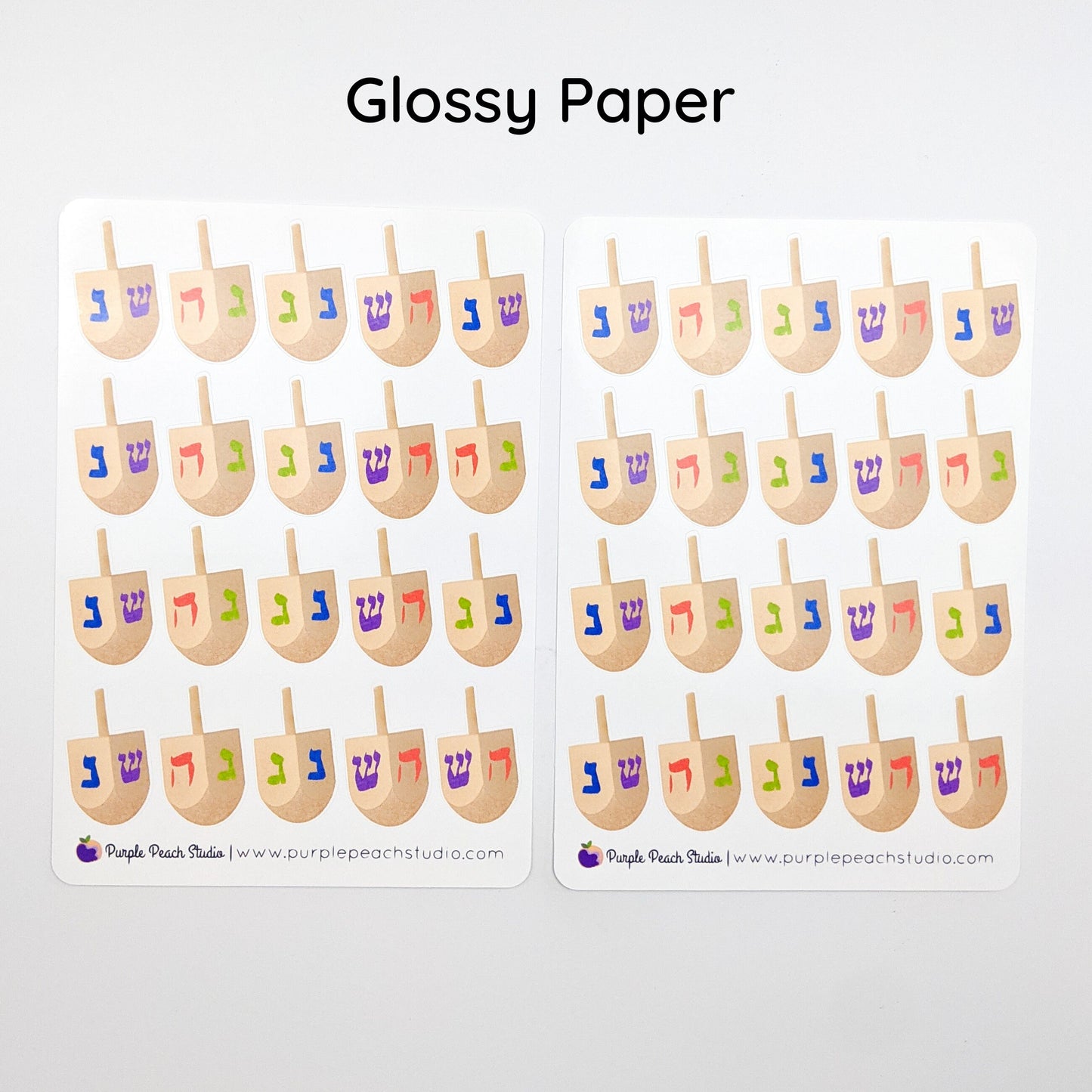 Large Dreidel Stickers