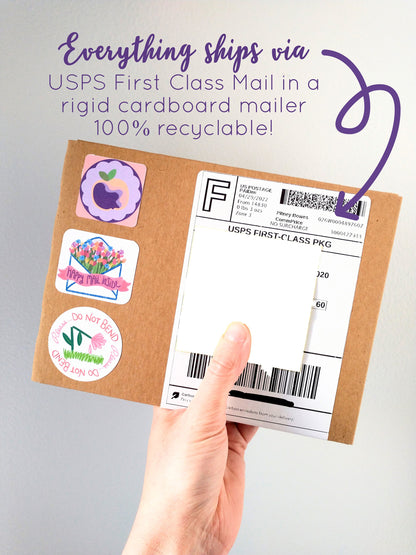 Large School and Office Supply Stickers