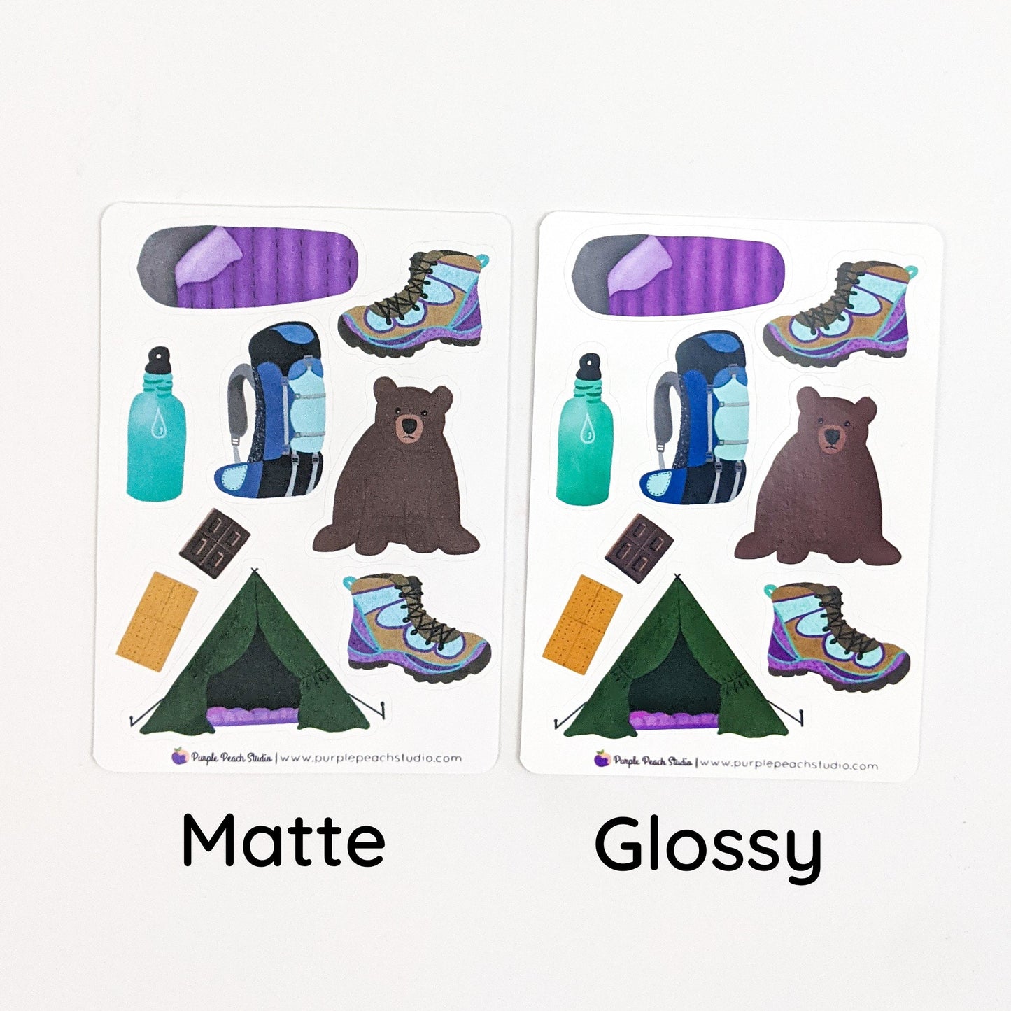 Small Camping Stickers