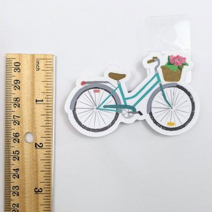 Vintage Bike and Flower Basket Decal