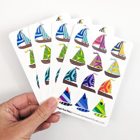 Small Sailboat Planner Stickers
