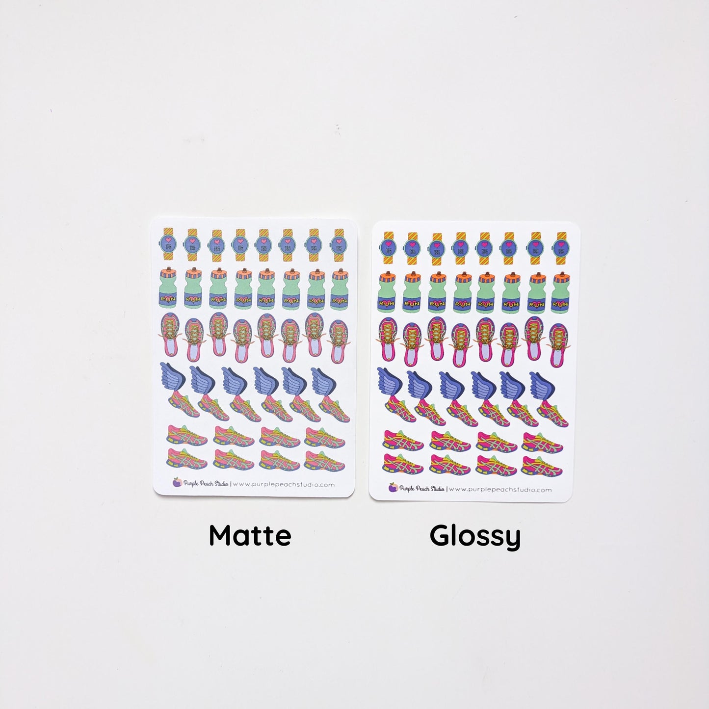 Running Calendar Stickers