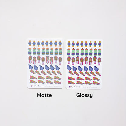 Running Calendar Stickers