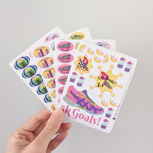 5k Race Training Stickers
