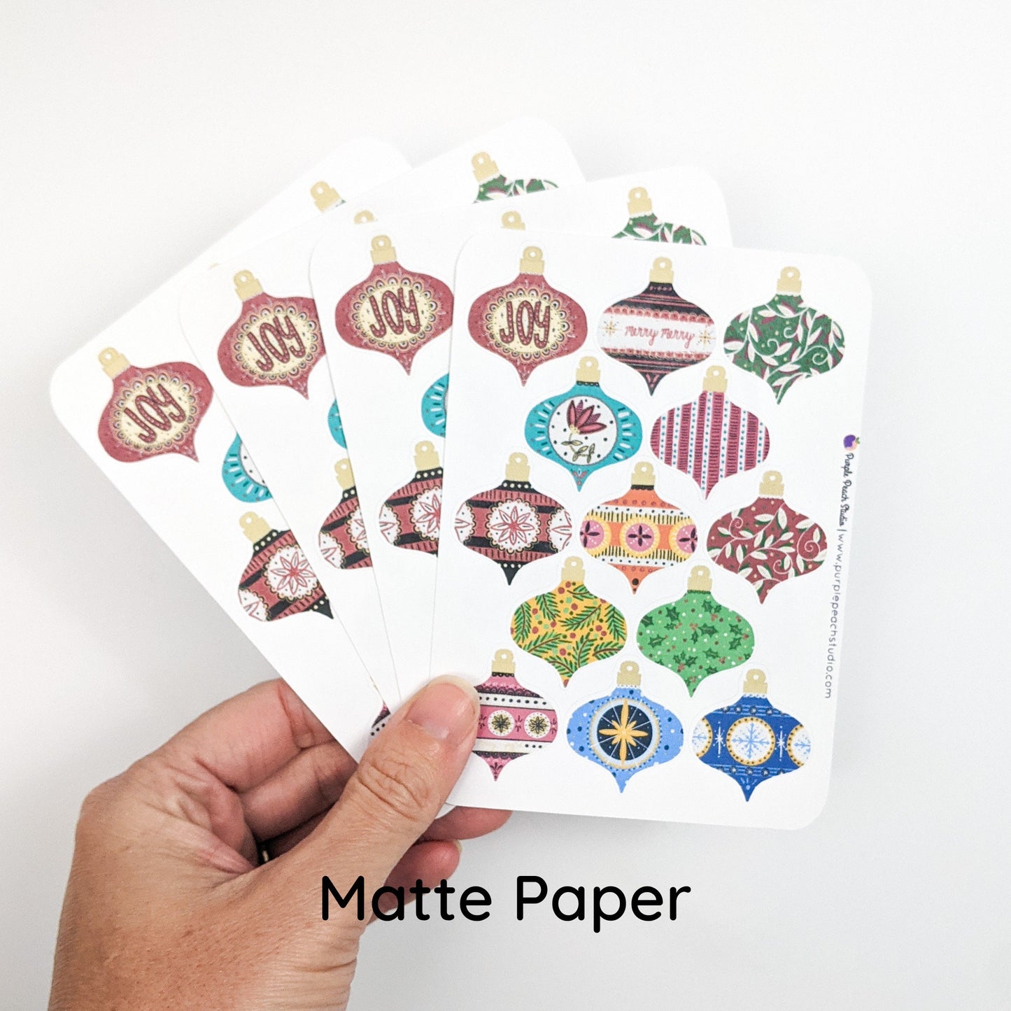 Small Vintage Ornament Stickers