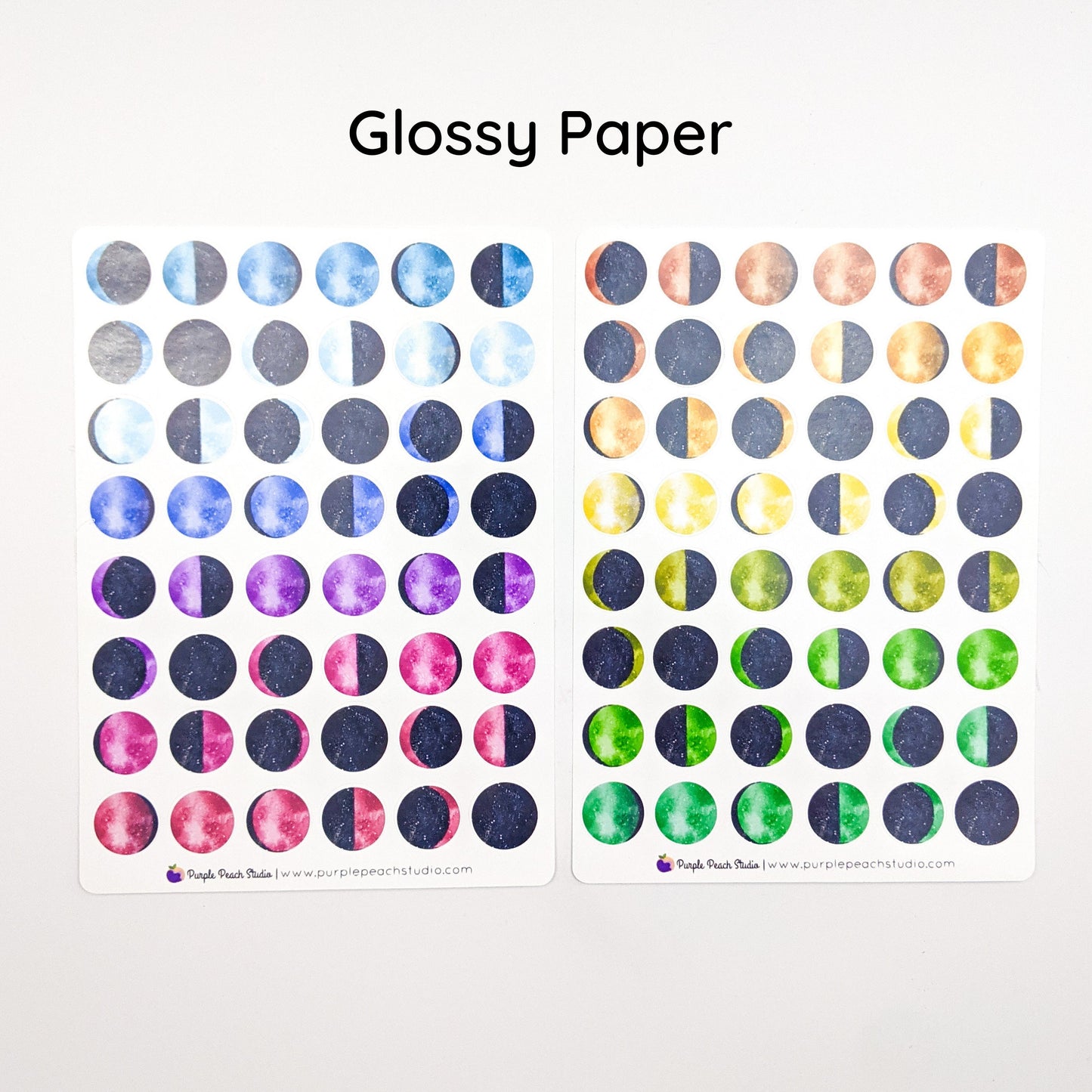 Large Moon Phase Stickers