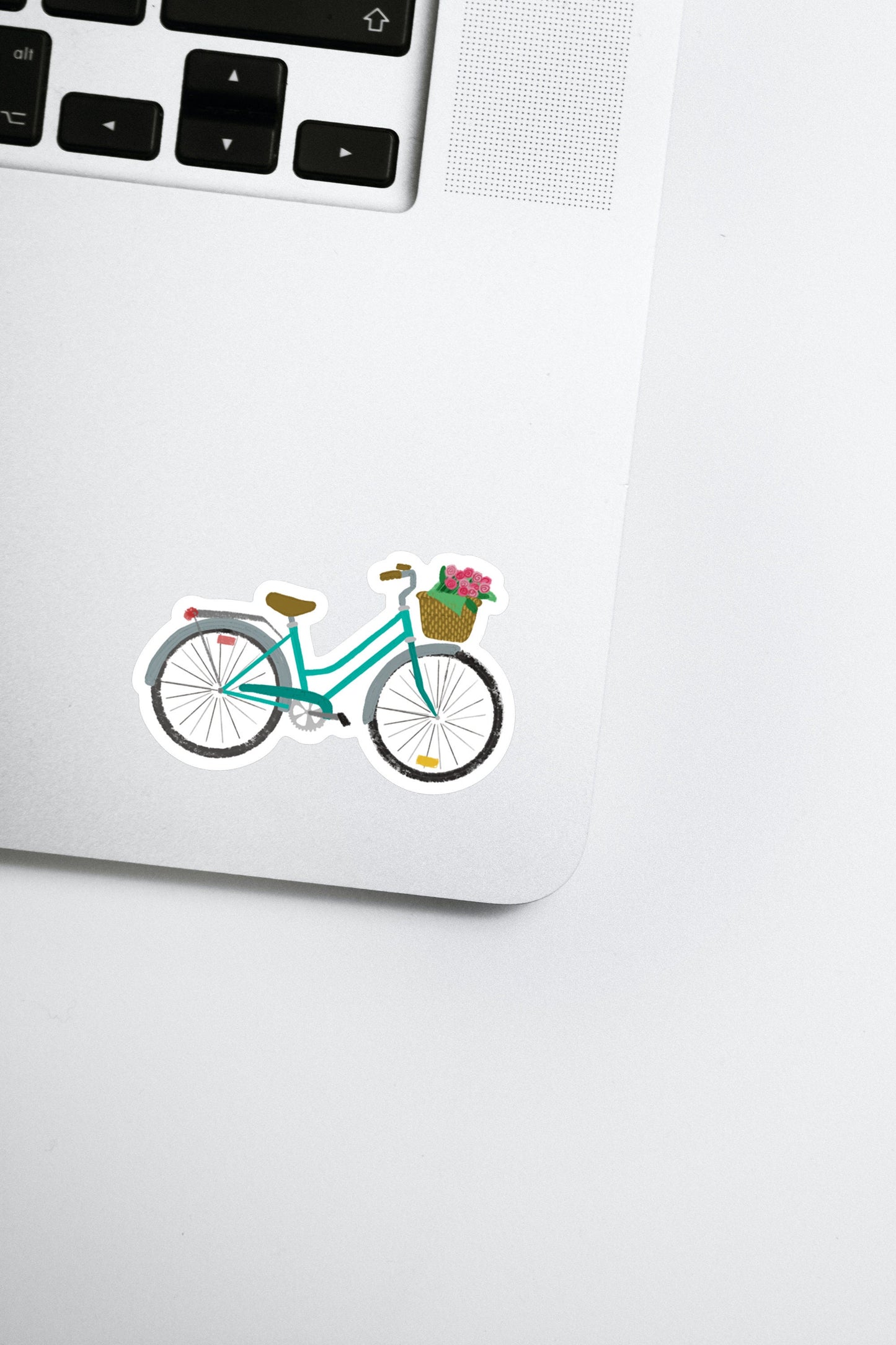 Vintage Bike and Flower Basket Decal