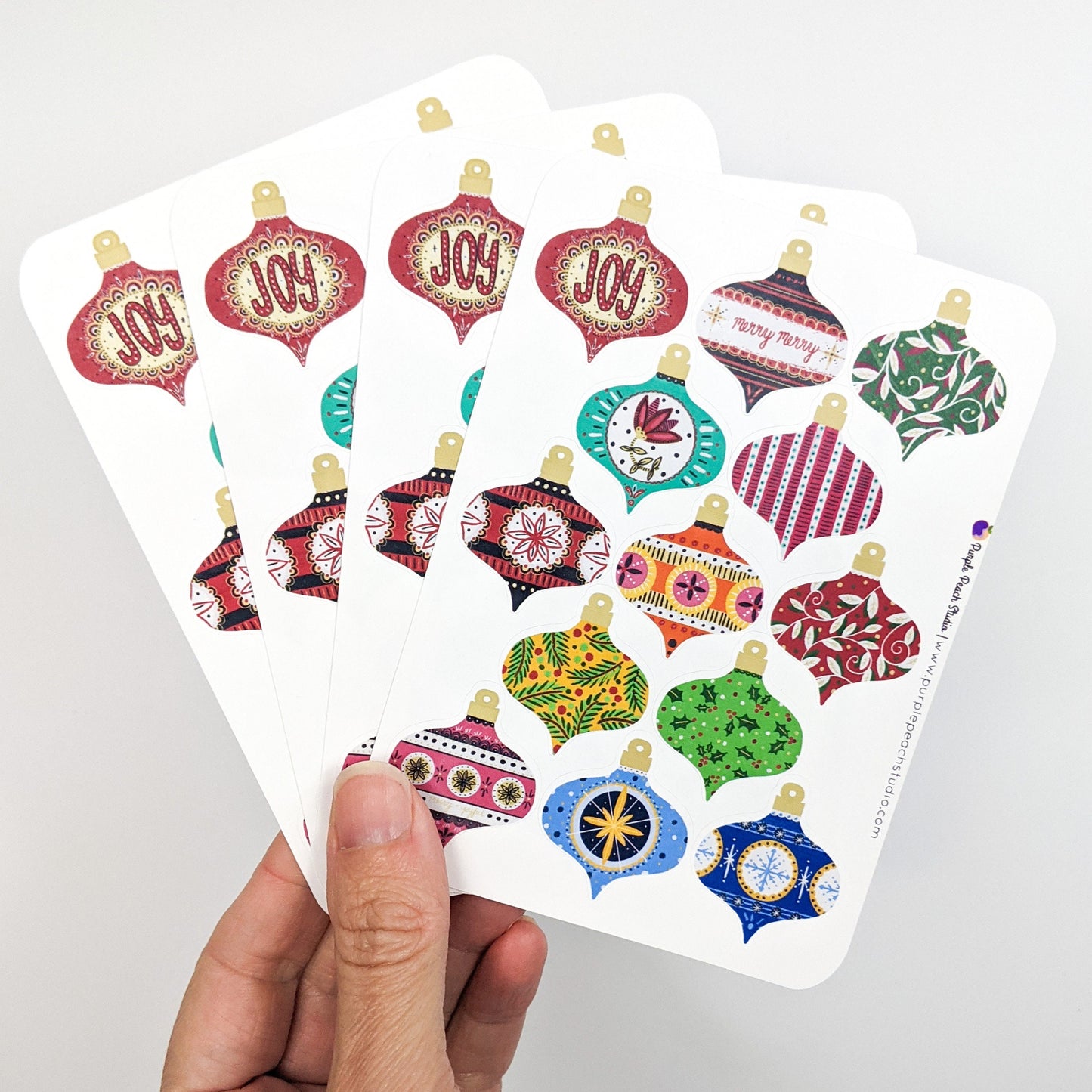 Small Vintage Ornament Stickers