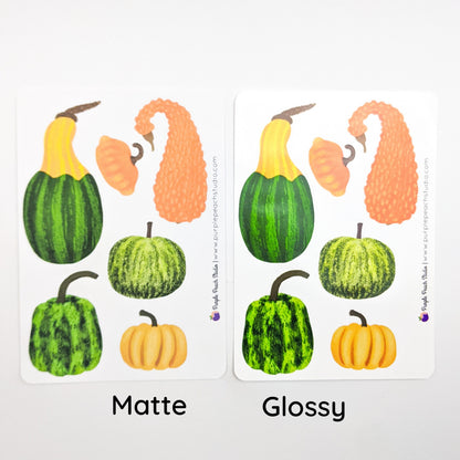 Large Decorative Gourd Planner Stickers