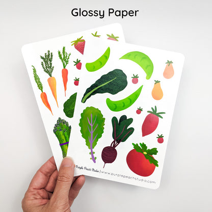Large Farmers Market Veggie Stickers