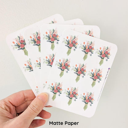 Small Bouquet Sticker Sheets