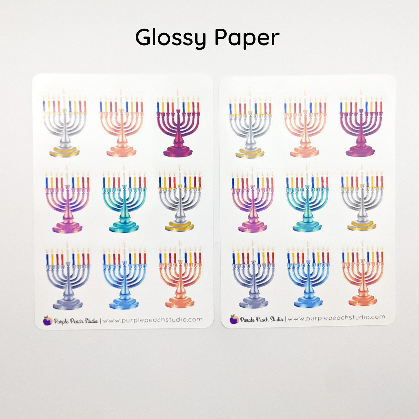 Large Menorah Sticker