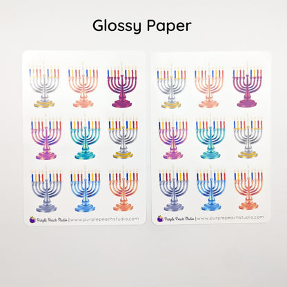 Large Menorah Sticker