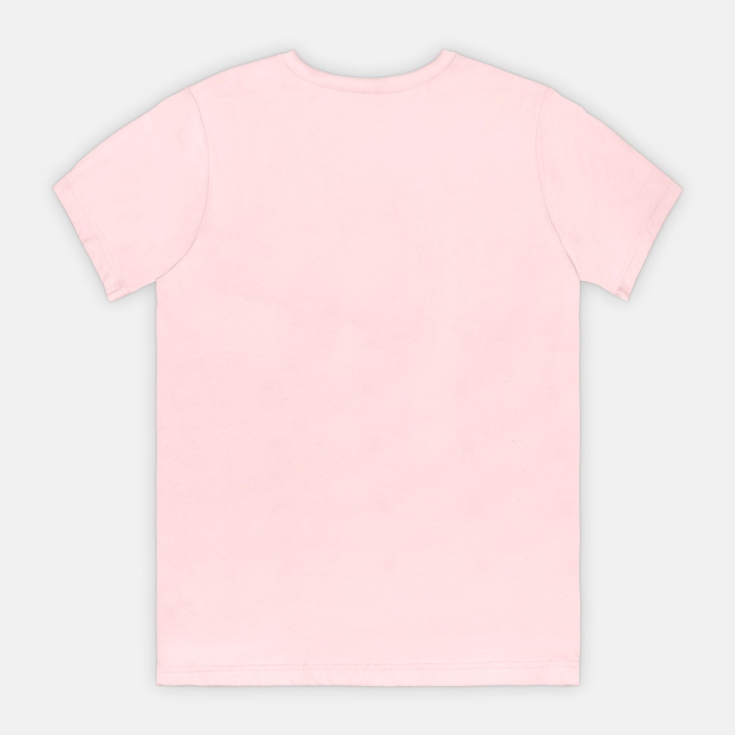 Plain pink t-shirt on a light gray background
