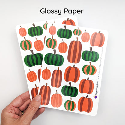 Large Pumpkin Stickers