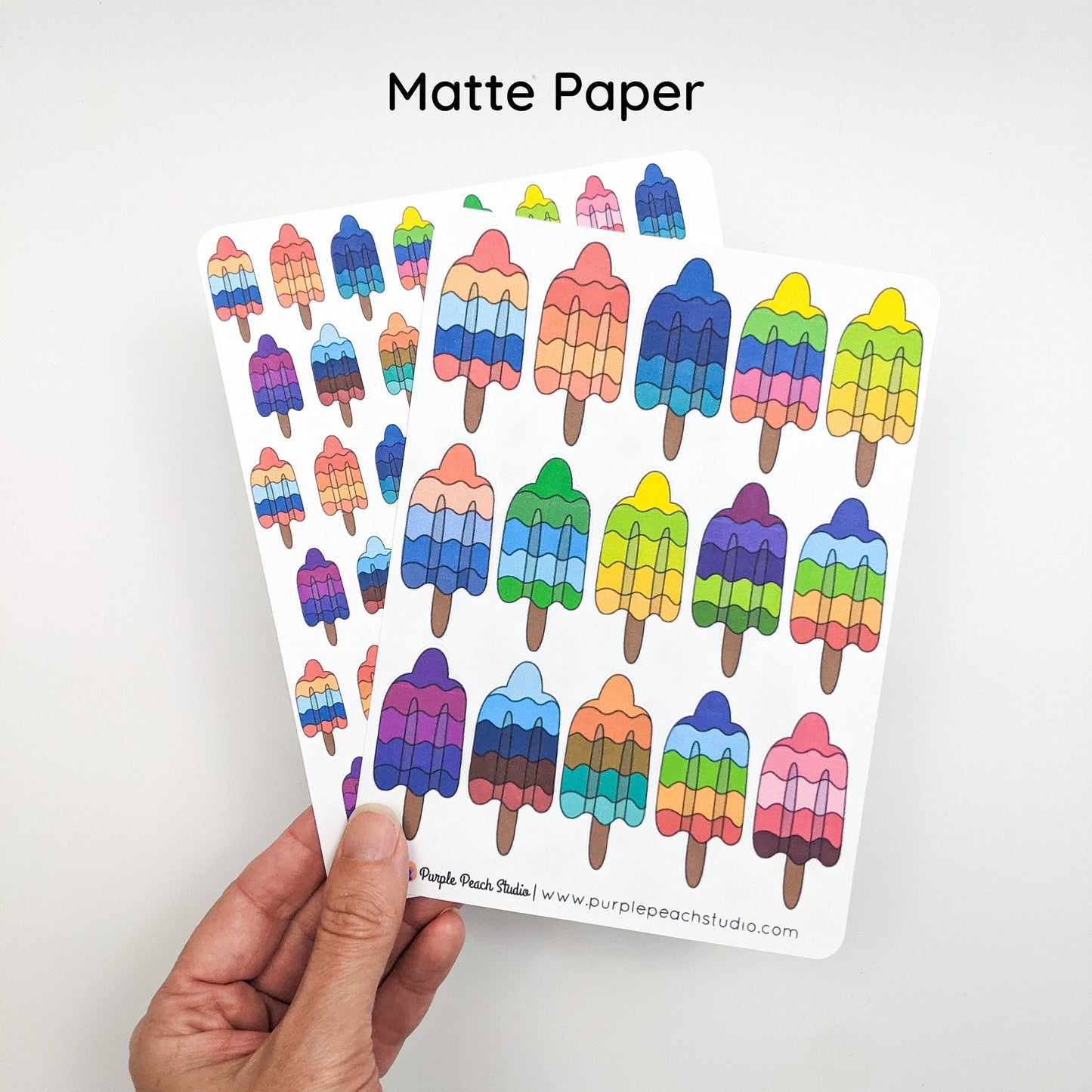 Large Ice Pop Stickers