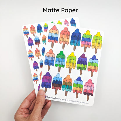 Large Ice Pop Stickers