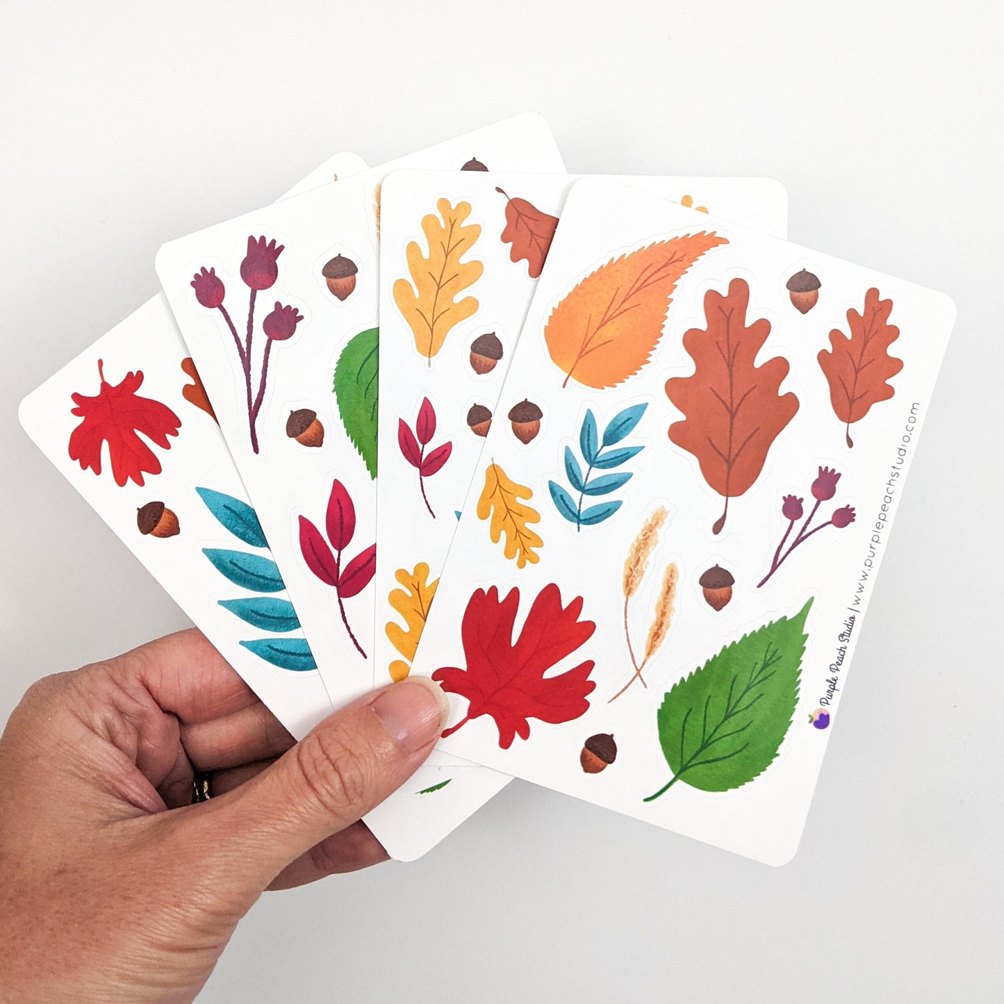 Small Fall Leaf Stickers