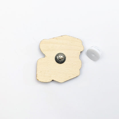 Rainbow Books and Coffee Pin