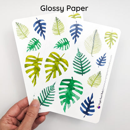 Large Tropical Leaf Stickers