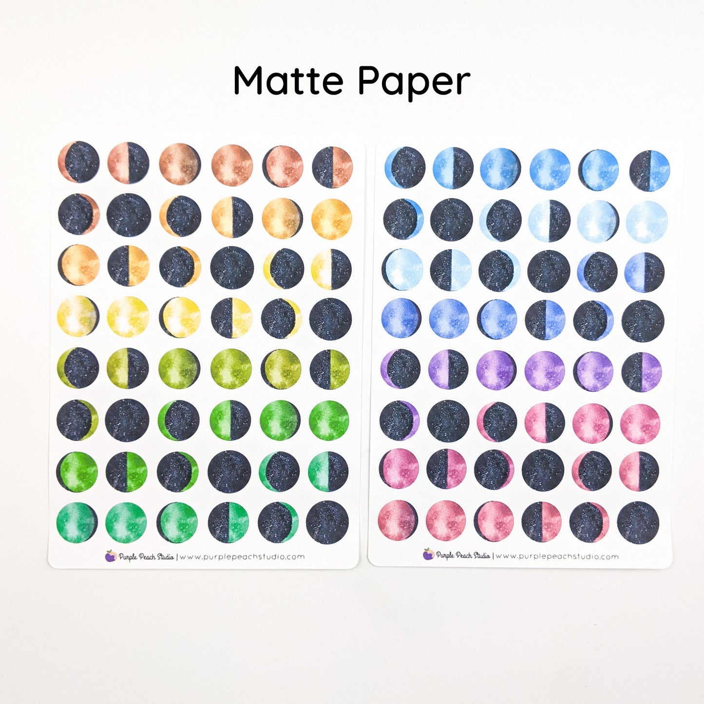 Large Moon Phase Stickers