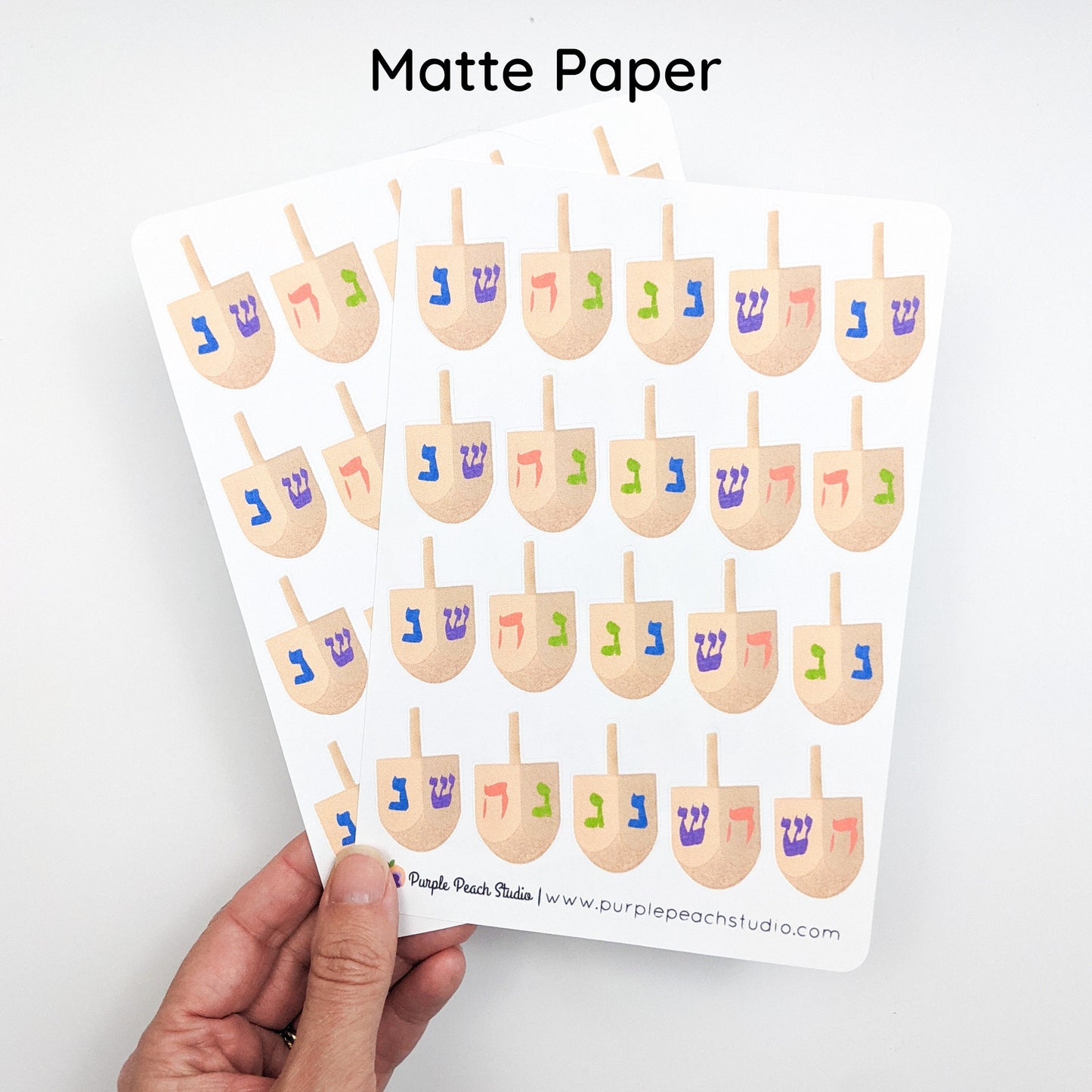 Large Dreidel Stickers