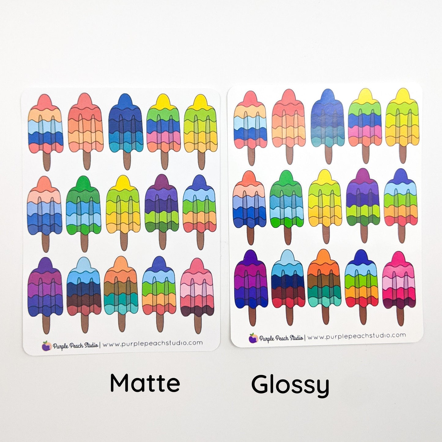 Large Ice Pop Stickers